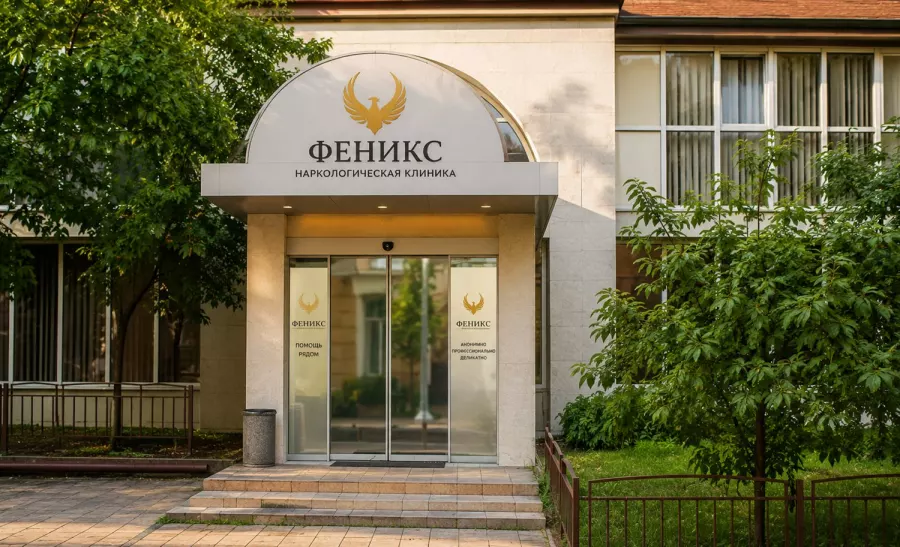 Вход в наркологическую клинику «Феникс» в Белорецке
